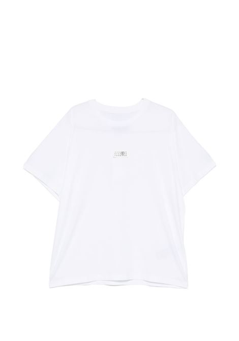 t-shirt con toppa uomo bianca MM6 MAISON MARGIELA | SH0GC0032 S24312100